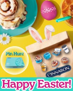 復活節全新體驗！Cinnabon首次推出【限量襟章盲盒】🎁